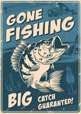 funny fishing poster