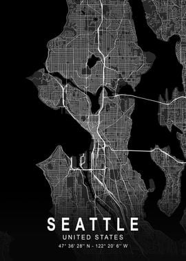 Seattle Dark Map