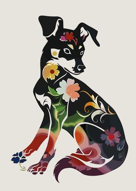 Dog Retro Japanese