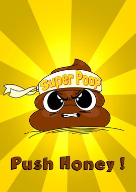 Funny poop hero toilet