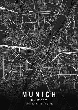 Munich Dark Map