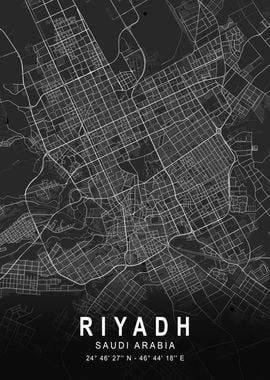 Riyadh Dark Map