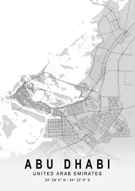 Abu Dhabi Light Map