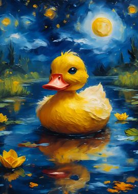 Duck and Starry Night