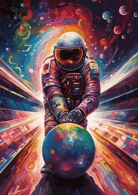 Bowling Astronaut Fantasy