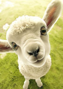 Lamb with big eyes