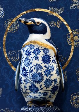 Porcelain Penguin Kintsugi