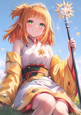 Sunlit Elf Magician Girl