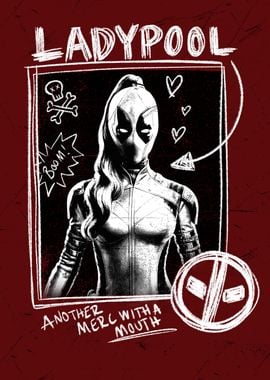 Ladypool Poster Scratch