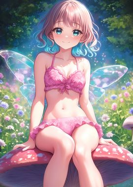 Fairy in Pink Bikini