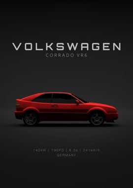 VW Corrado VR6 Red Specs