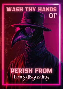 Wash Hands Plague Doctor