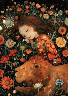 Girl with a lion