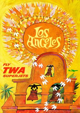 Sunny LA Vintage Poster