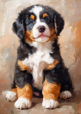 Bernese Mountain Dog puppy