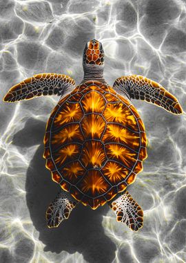 Sea Turtle underwater