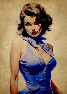 Vintage Pinup Girl No1