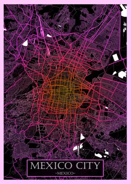 Mexico City Mexico Map