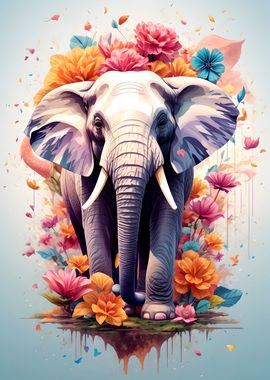 Vintage Elephant Artwork