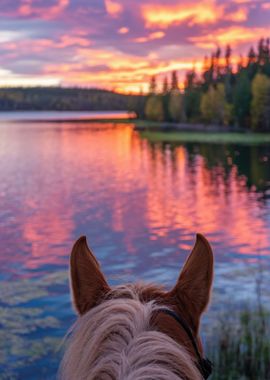 Horse Sunset