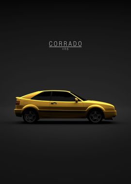 1995 VW Corrado VR6 Yellow