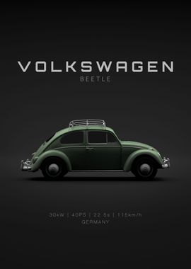 VW Beetle 1963 Green Specs