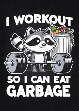 Gym Raccoon Eat Garbage