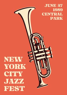 1989 NYC Jazz Fest Poster