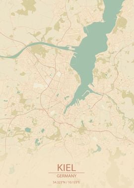 Kiel Germany City Map