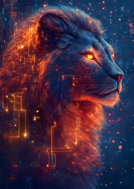 Cyber Digital Lion