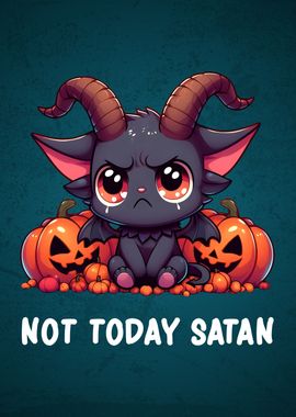 Not Today Satan Baphomet