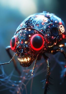 Cyberpunk Skull Beetle