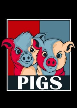 Retro Pig Gifts Kids