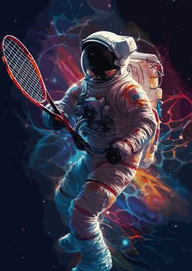 Tennis Astronaut Fantasy