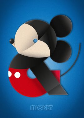 Abstract Mickey Ampersand