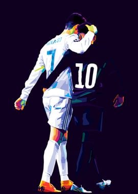 C Ronaldo and Neymar