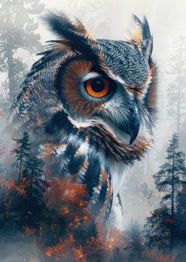 Owl portrait