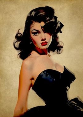 Vintage Pinup Girl No4