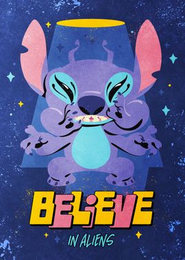 Stitch Aliens Believe