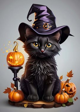 Cute Halloween Cat