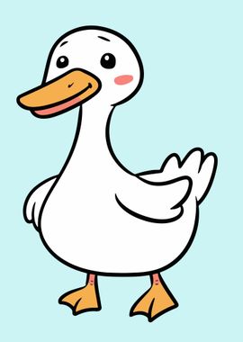 Cute Cartoon Goose