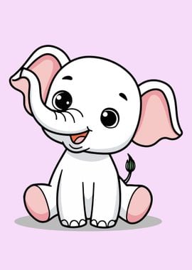 Cute Cartoon Elephant