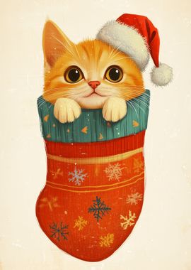 Cute Christmas Cat