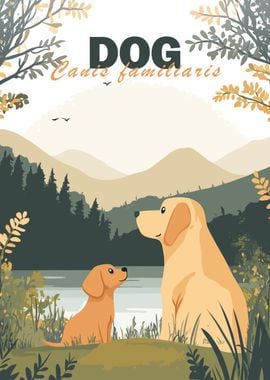 Dog Family Poster