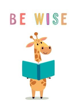 Be Wise Giraffe Reading