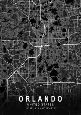 Orlando Dark Map