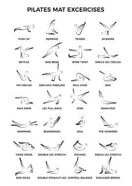 Pilates pose mat