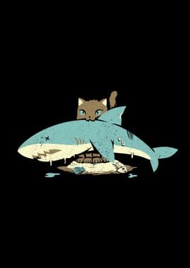 Cat Shark Funny Cat