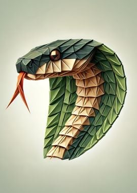 Origami Style Snake