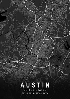 Austin Dark Map